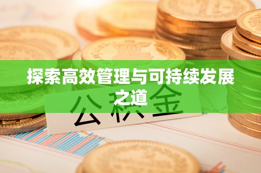 正定探索高效管理与可持续发展之道